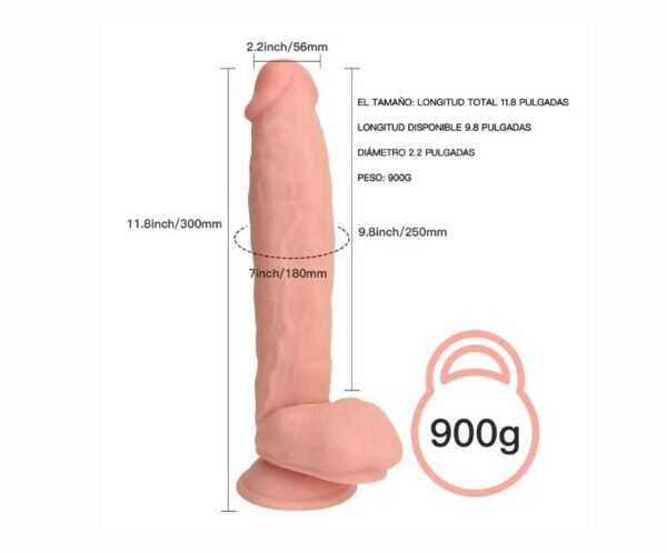Dildo Realista Jelly Lance's 30 cm