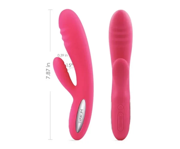 Vibrador Doble Estimulación tipo conejo y térmico Svakom Adonis
