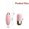 Vibrador Tampón Recargable 10 funciones Turbo y Caliente