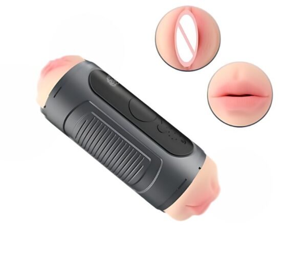Masturbador Vibrador Linterna recargable doble