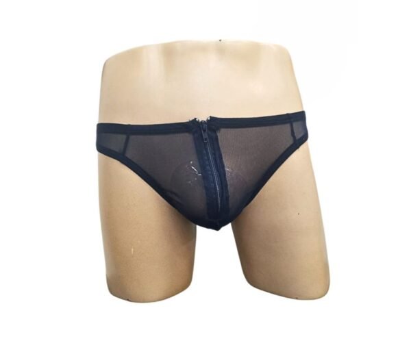 Tanga Zipper Blue
