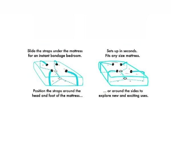 BDSM Kit Amarras Cama