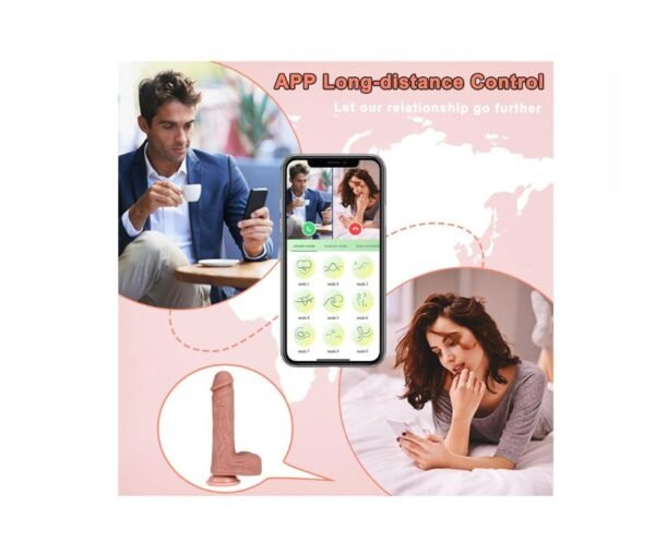 Dildo Vibrador Recargable App y Control 20.5 cm