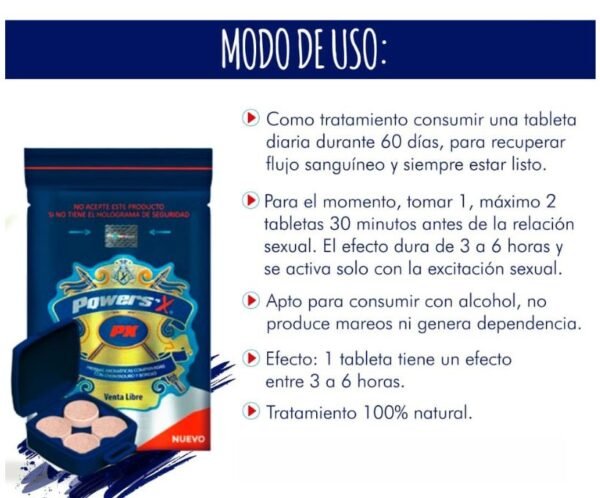 Suplemento potenciador Hombres