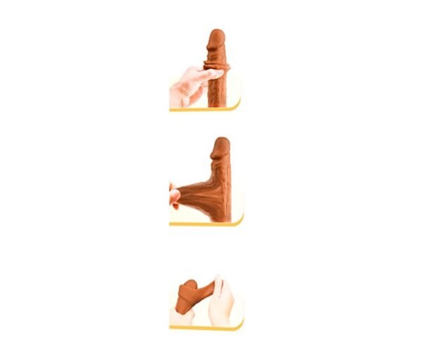 Dildo realista TPR piel deslizante 18.5 cm