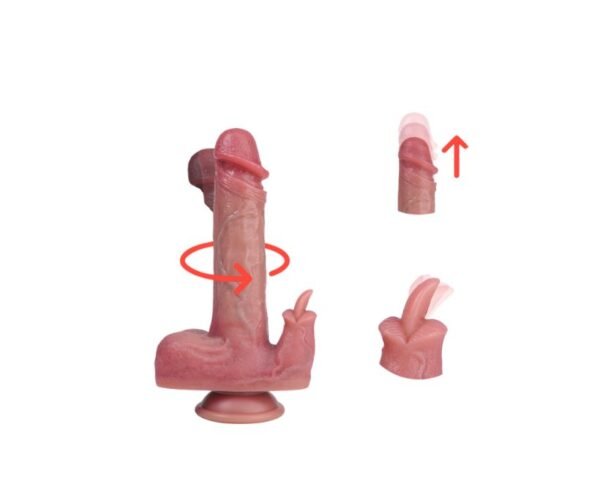 Dildo vibrador recargable control remoto 20 cm