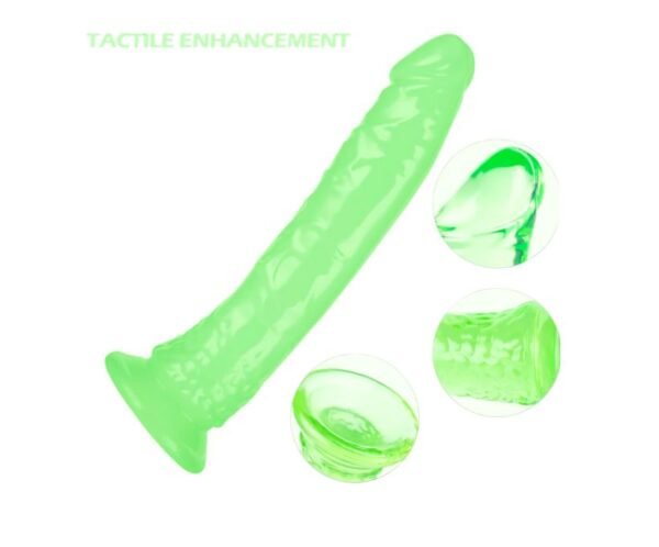 Dildo realista jelly brilla oscuridad 20.5 cm