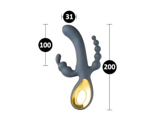 Vibrador rabbit triple recargable