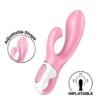 Vibrador Rabbit doble estimulación inflable