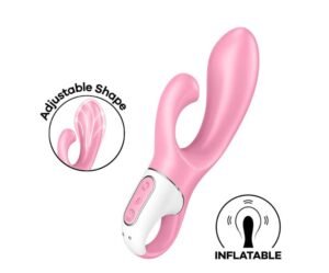Vibrador Rabbit doble estimulación inflable