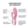 Vibrador Rabbit doble estimulación inflable