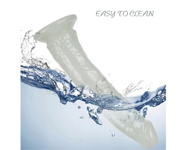 Dildo realista jelly brilla oscuridad 20.5 cm