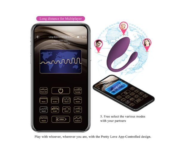 Vibrador recargable app tampón