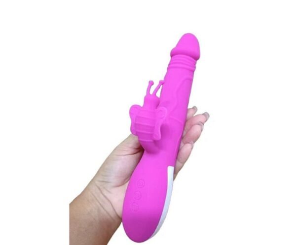 Vibrador Rabbit doble estimulación rotador