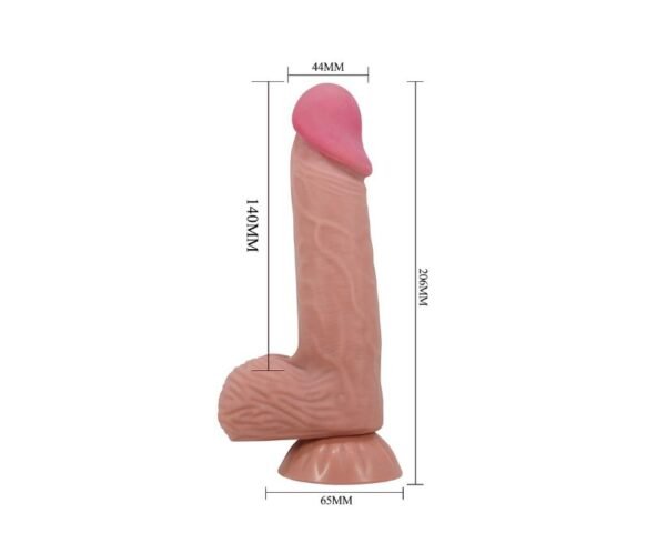 Dildo realista TPR piel deslizante 20.5 cm