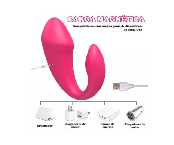 Vibrador recargable app tampón