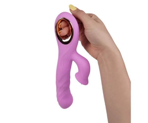 Vibrador rabbit doble estimulación oscilante