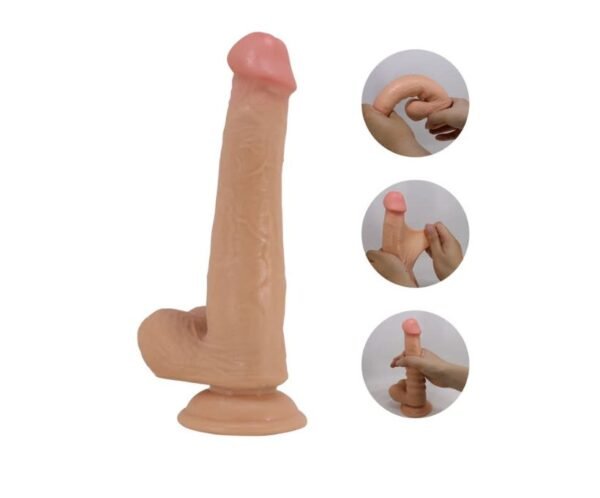 Dildo realista TPR piel deslizante 22 cm