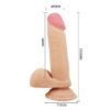 Dildo realista TPR piel deslizante 20.5 cm