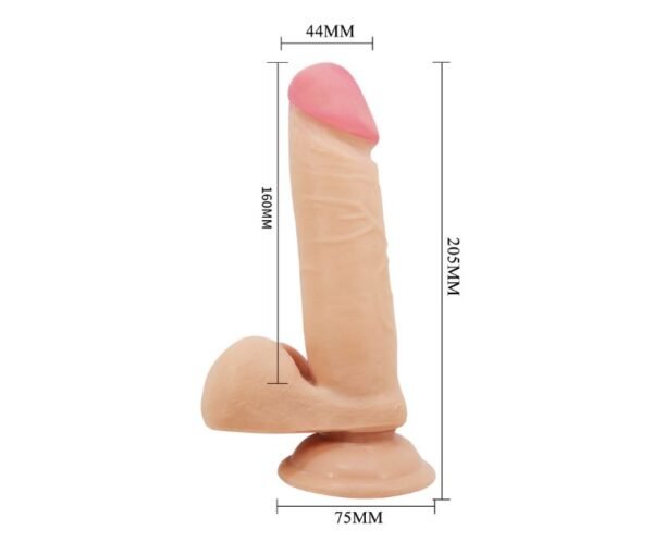 Dildo realista TPR piel deslizante 20.5 cm