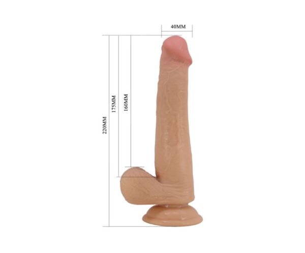 Dildo realista TPR piel deslizante 22 cm