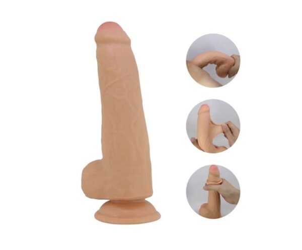 Dildo realista TPR piel deslizante 23 cm