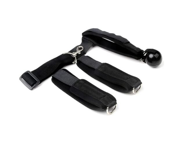 Esposas ajustables + mordaza