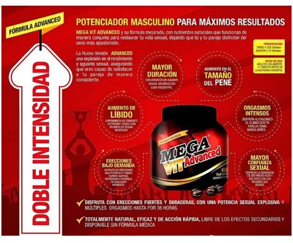 Suplemento potenciador hombres