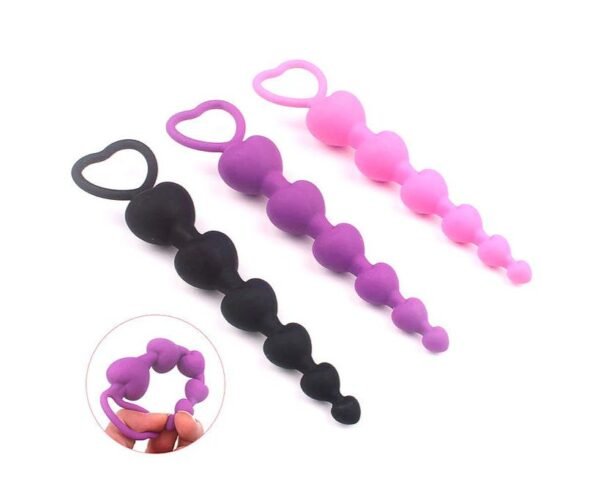 Bolas anales Thai silicona corazón
