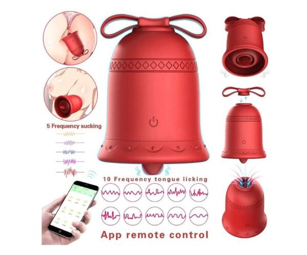 Vibrador clitoral recargable lengua + succión