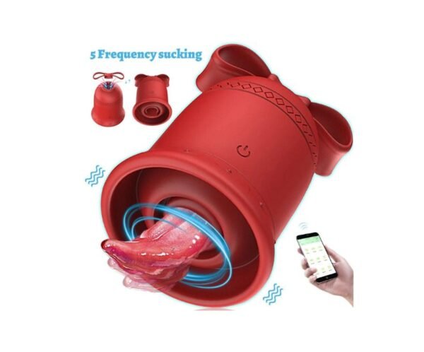 Vibrador clitoral recargable lengua + succión