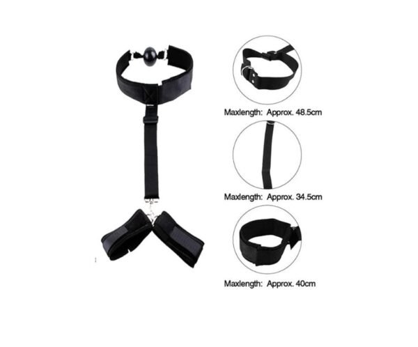 Esposas ajustables + mordaza