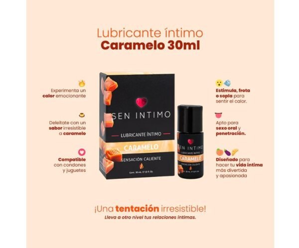 Lubricante caliente caramelo