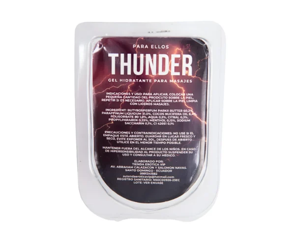 Retardante Sexual Gel Fácil Uso Thunder 3ml
