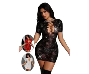 WY8623 Lencería Malla Mini dress moda Hana