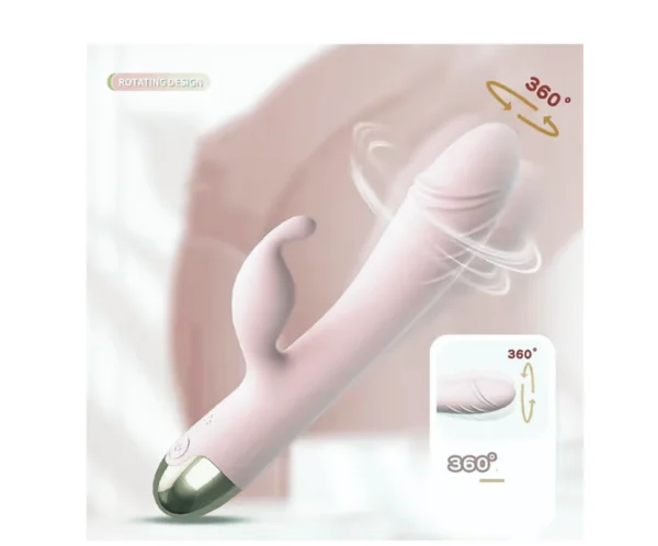 Vibrador Doble estimulación con rotación