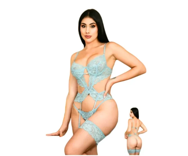 CR-M06 Lencería Bustier de Ligueros y Ligas CR-M06