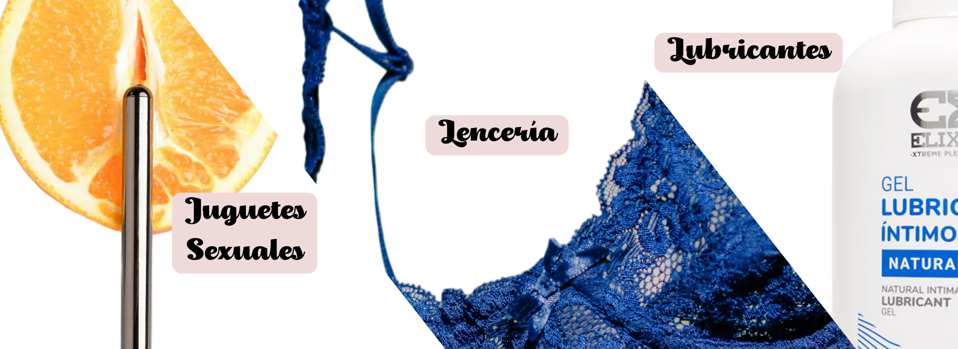 Juguetes sexuales, lencería y lubricantes