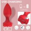 Plug Vibrador Silicona Recargable