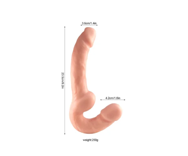 QSD014 Consolador Lésbico Dildo Ultra realista 9,2 pulgadas