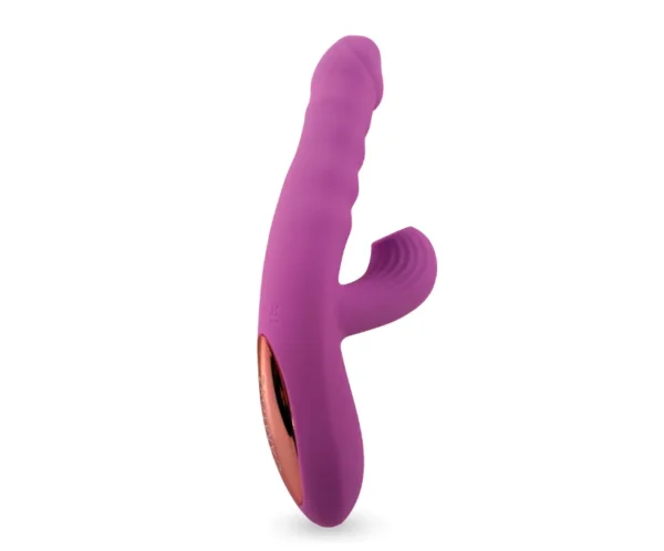 Lausa Vibrador recargable con succión y empuje Lausa